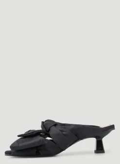 Soft Bow Kitten Heel Sandals><noscript><img width=