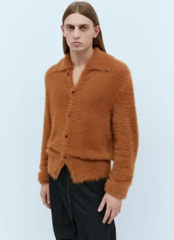 Men Dries Van Noten Knitwear^Soft-Fluffy Knit Cardigan