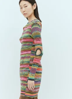 Spacedye Problemo Holey Knit Mini Dress>Aries New