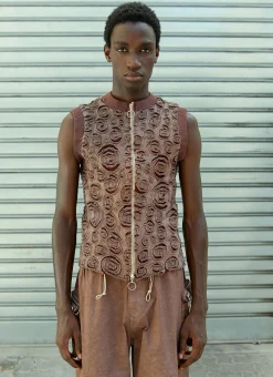 Men Charlie Constantinou Tops^Spiral Applique Vest