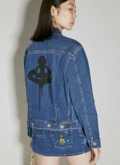 Spray Orb Marlene Denim Jacket>Vivienne Westwood Sale