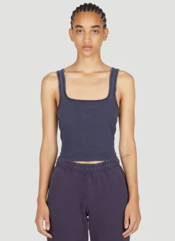Square Neck Cropped Tank Top>Entire Studios New