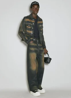 Men Rick Owens DRKSHDW Jeans^Stained Denim Jeans