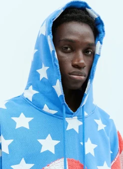 Men ERL Sweatshirts^Stars And Stripe Swirls Hooded Sweatshirt