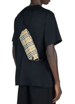 Men Burberry Belt Bags^Stevie Check Belt Bag