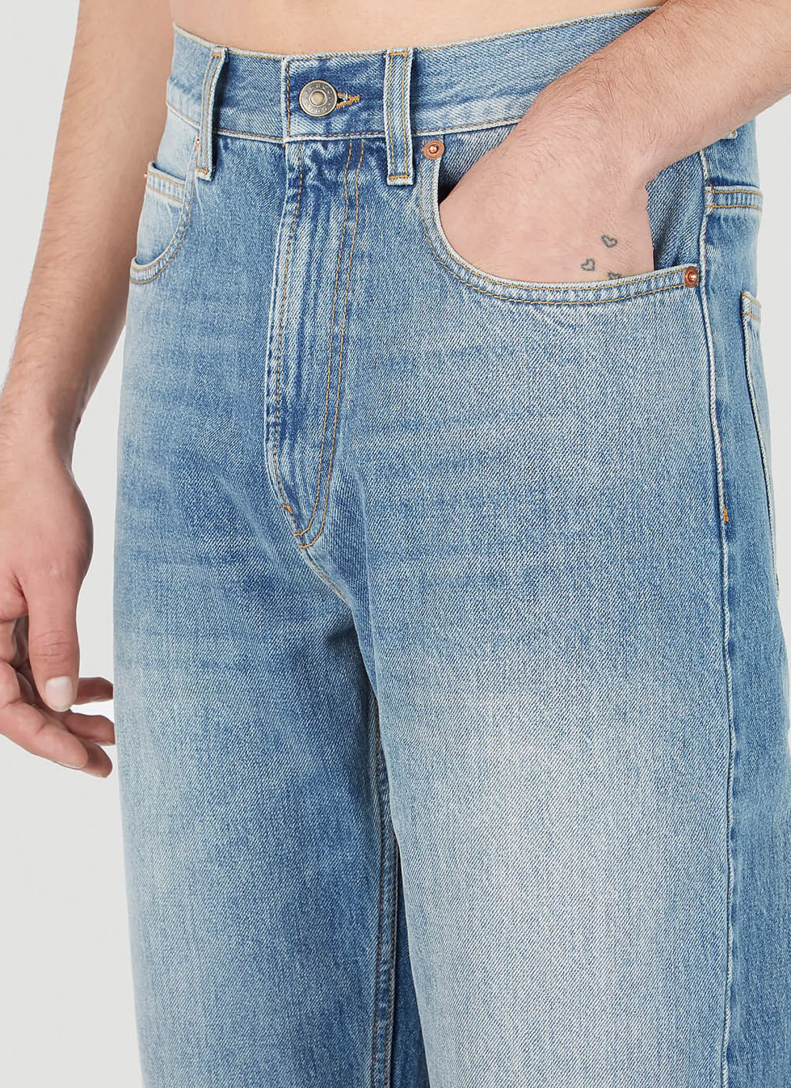 Men Gucci Jeans^Stonewash Jeans