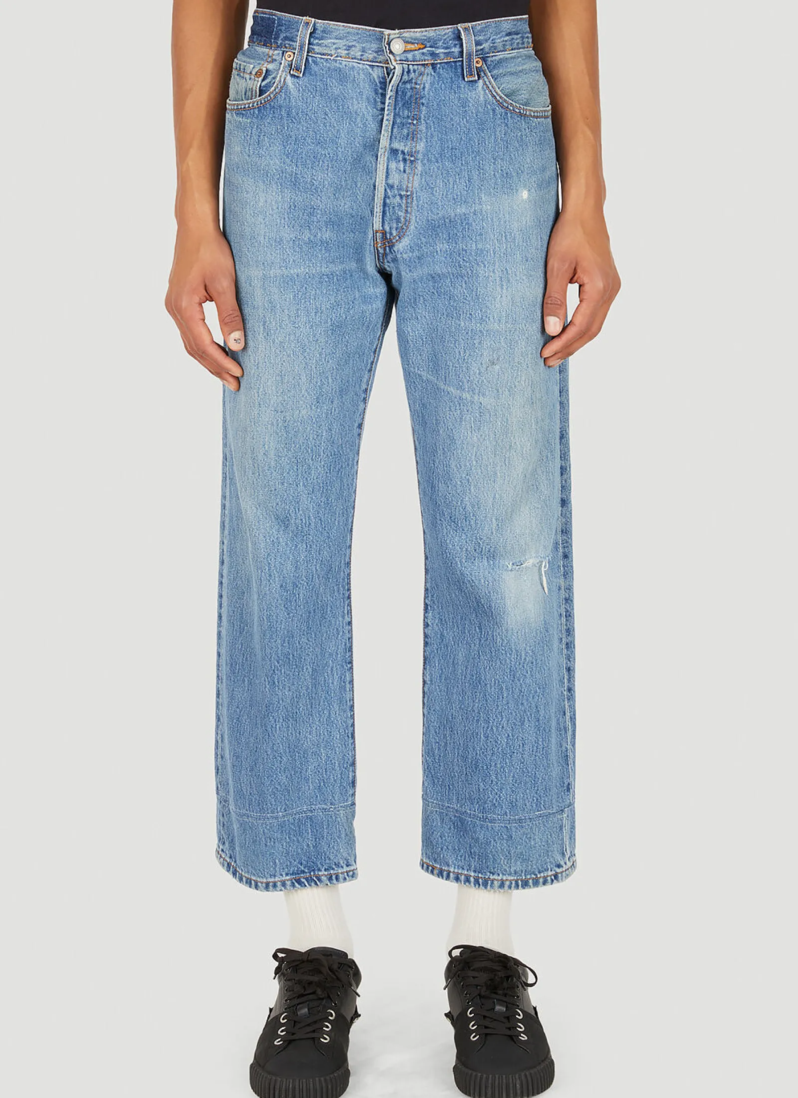 Men Bonum Jeans^Stonewash Wide Leg Jeans