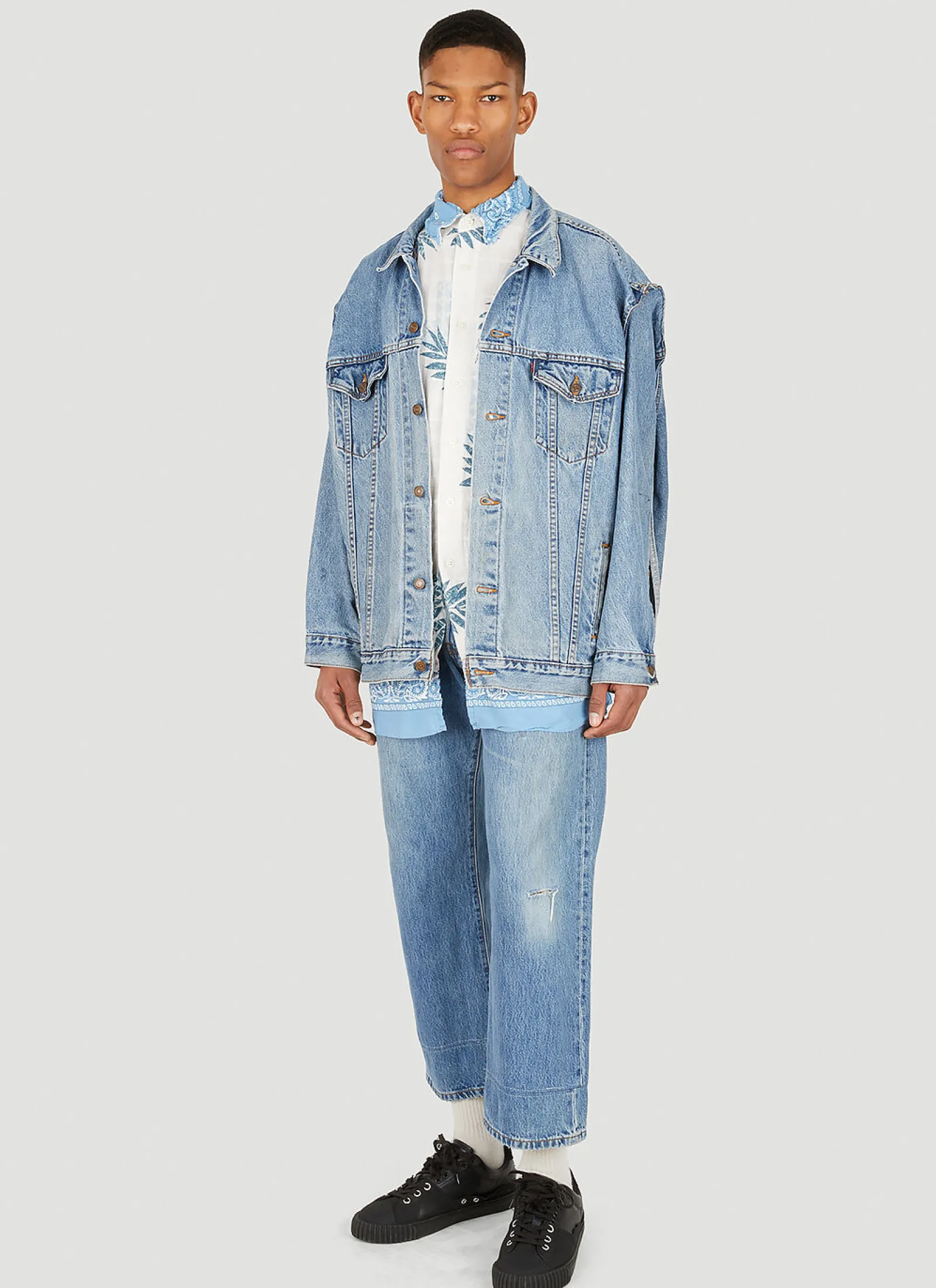 Men Bonum Jeans^Stonewash Wide Leg Jeans