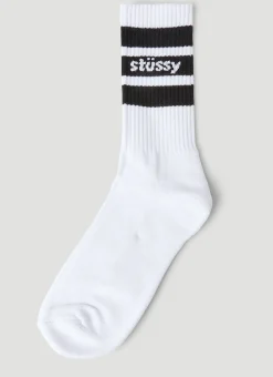 Men Stüssy Socks^Stripe Crew Socks