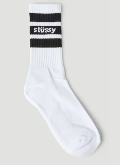 Men Stüssy Socks^Stripe Crew Socks