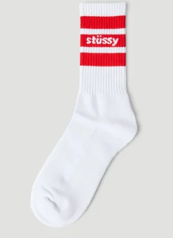 Men Stüssy Socks^Stripe Crew Socks