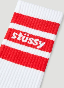 Men Stüssy Socks^Stripe Crew Socks