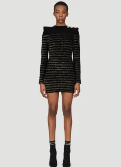 Stripe Jersey Mini Dress>Balmain New