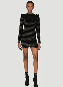 Stripe Jersey Mini Dress>Balmain New