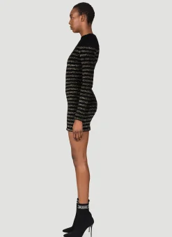 Stripe Jersey Mini Dress></noscript>Balmain New