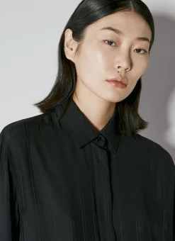 Stripe Logo Motif Shirt></noscript>Saint Laurent New