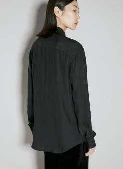 Stripe Logo Motif Shirt></noscript>Saint Laurent New