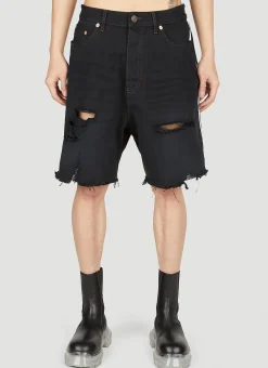 Men Balenciaga x adidas Shorts^Striped Baggy Shorts