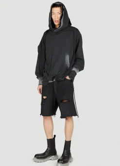 Men Balenciaga x adidas Shorts^Striped Baggy Shorts