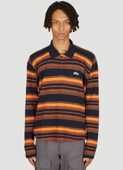 Men Martine Rose Polo Shirts^Striped Long Sleeve Polo Shirt