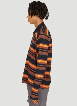 Men Martine Rose Polo Shirts^Striped Long Sleeve Polo Shirt