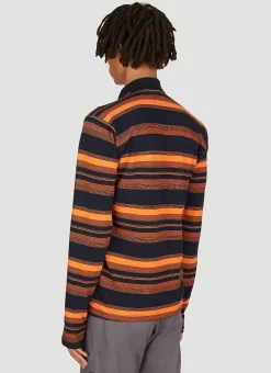 Men Martine Rose Polo Shirts^Striped Long Sleeve Polo Shirt