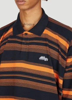 Men Martine Rose Polo Shirts^Striped Long Sleeve Polo Shirt