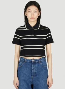 Striped Polo Shirt>Saint Laurent New