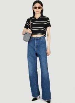 Striped Polo Shirt>Saint Laurent New