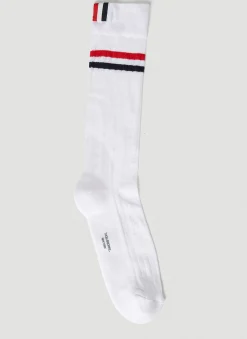 Men Thom Browne Socks^Striped Socks