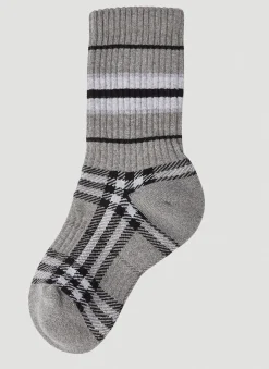Men Burberry Socks^Striped Socks