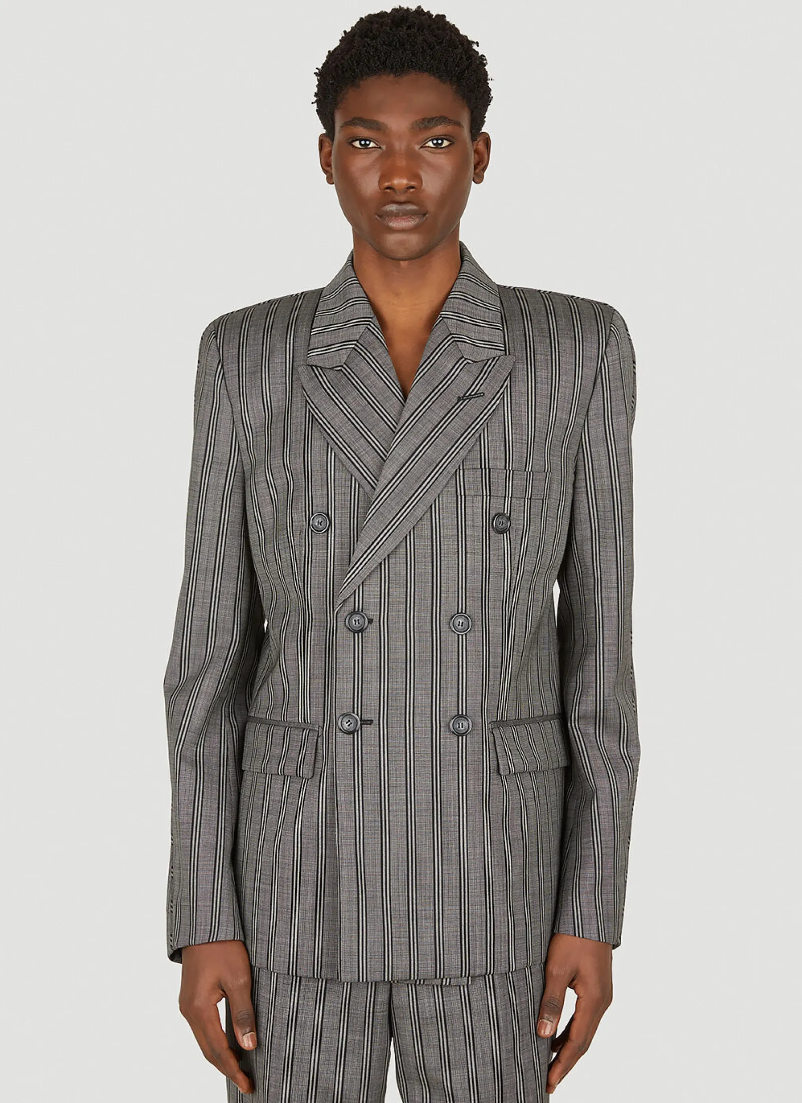 Striped Tailored Blazer>VTMNTS Clearance