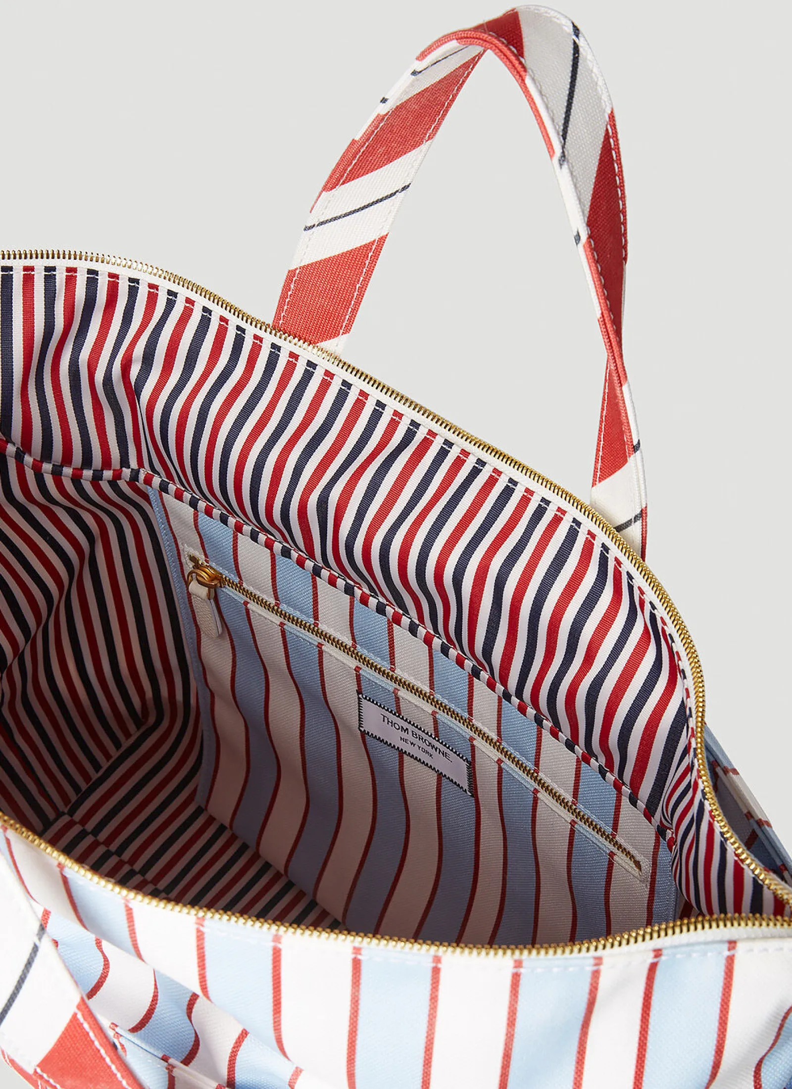 Striped Tool Tote Bag>Thom Browne Outlet