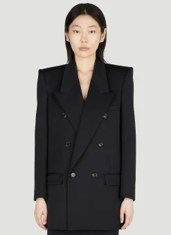 Structured Double Breasted Blazer>Saint Laurent