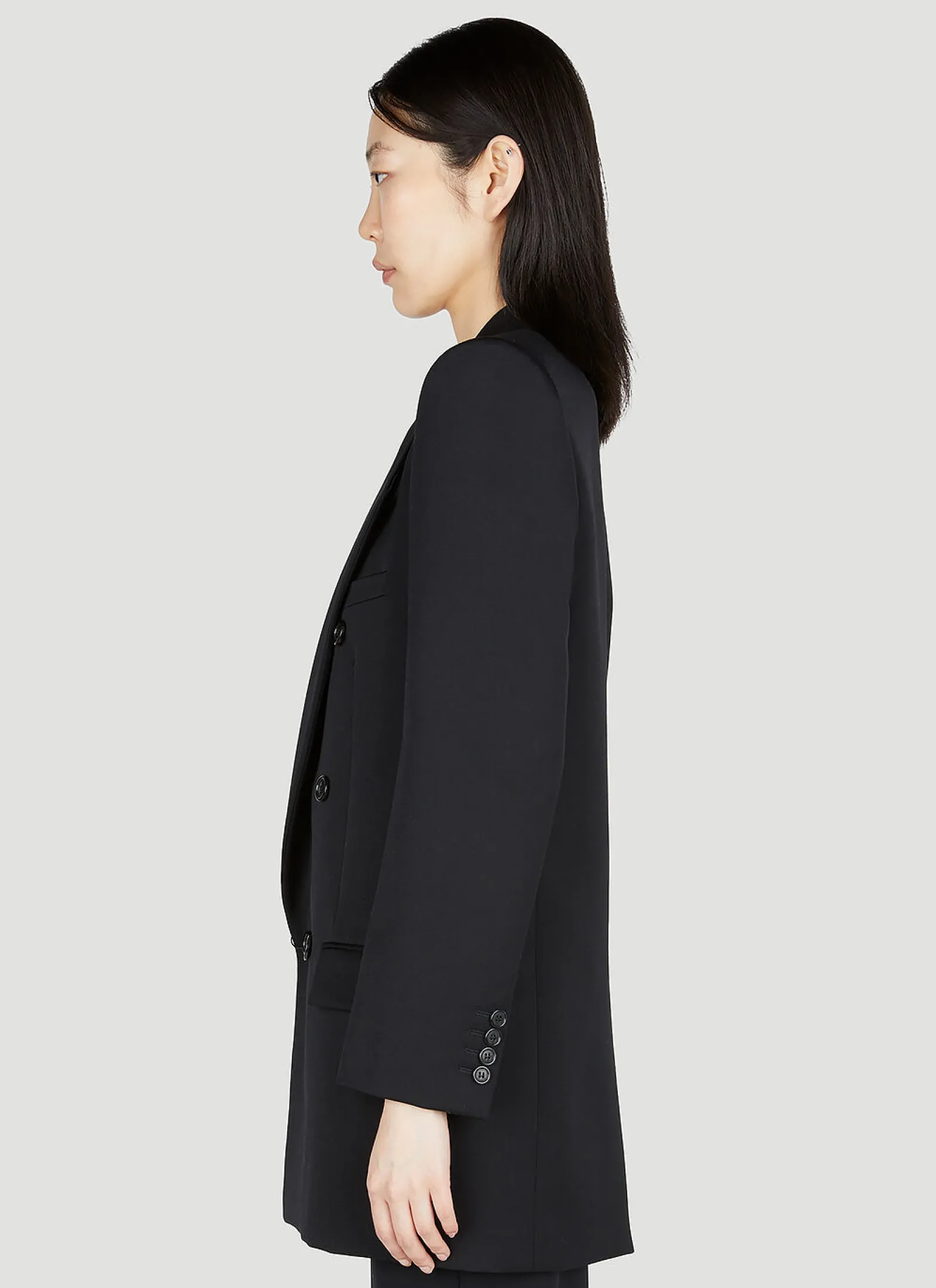 Structured Double Breasted Blazer>Saint Laurent