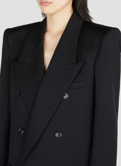 Structured Double Breasted Blazer><noscript><img width=