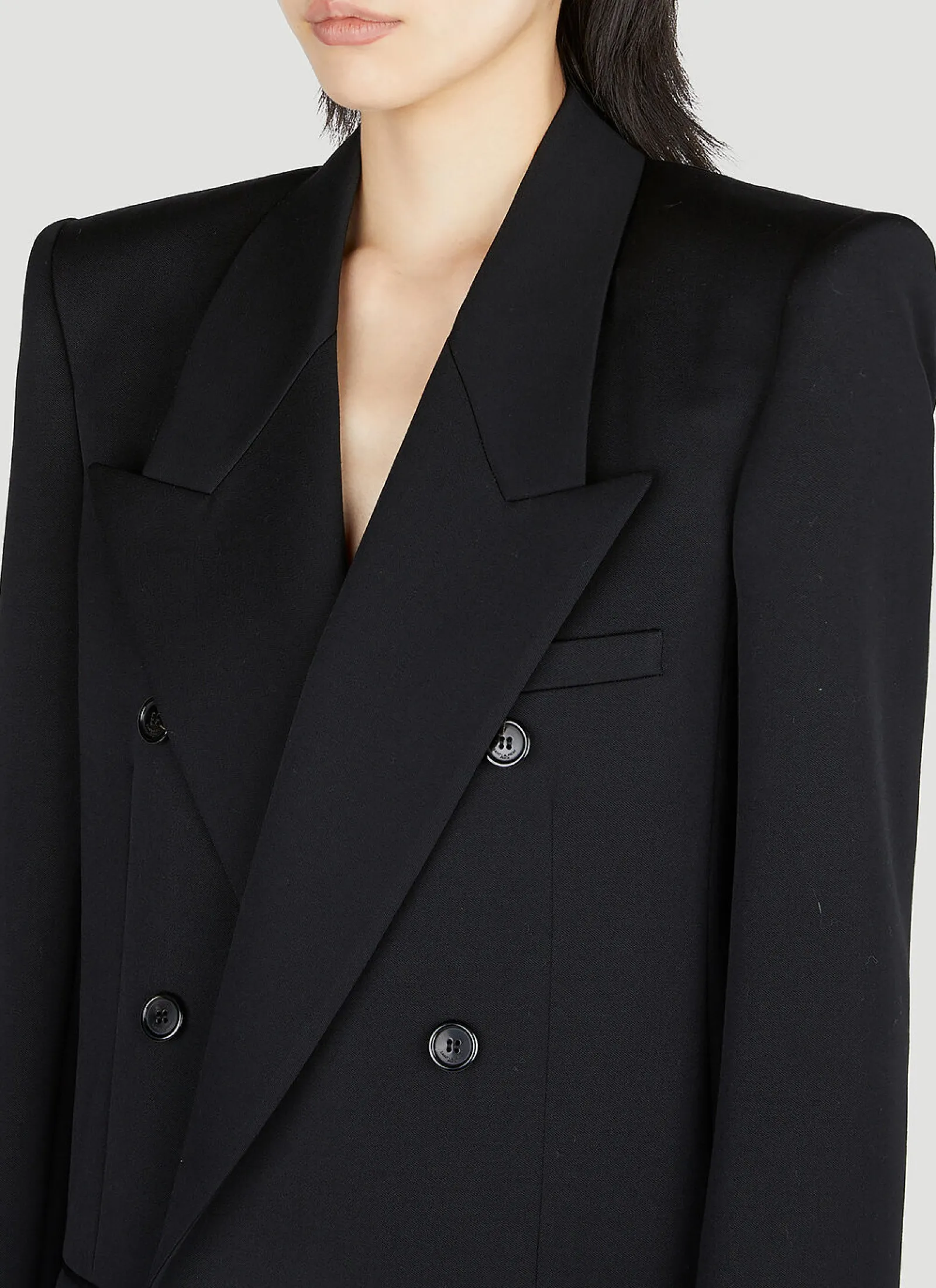 Structured Double Breasted Blazer>Saint Laurent