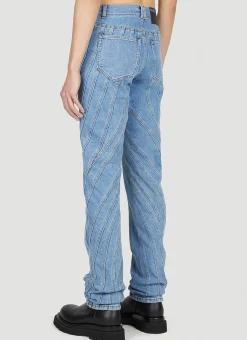 Men Mugler Jeans^Structured Panel Jeans