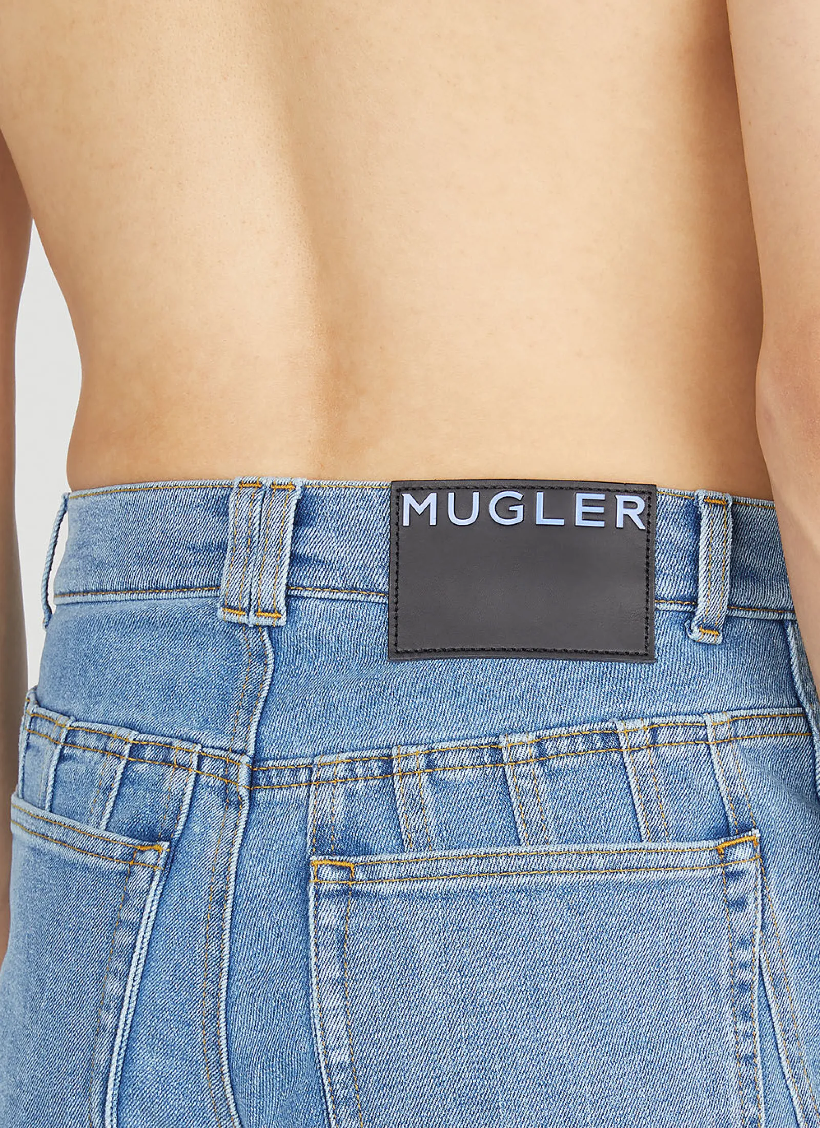 Men Mugler Jeans^Structured Panel Jeans