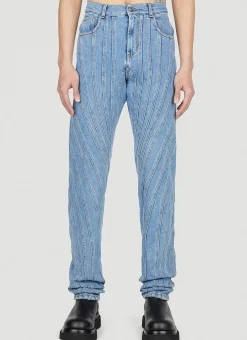 Structured Panel Jeans>Mugler New