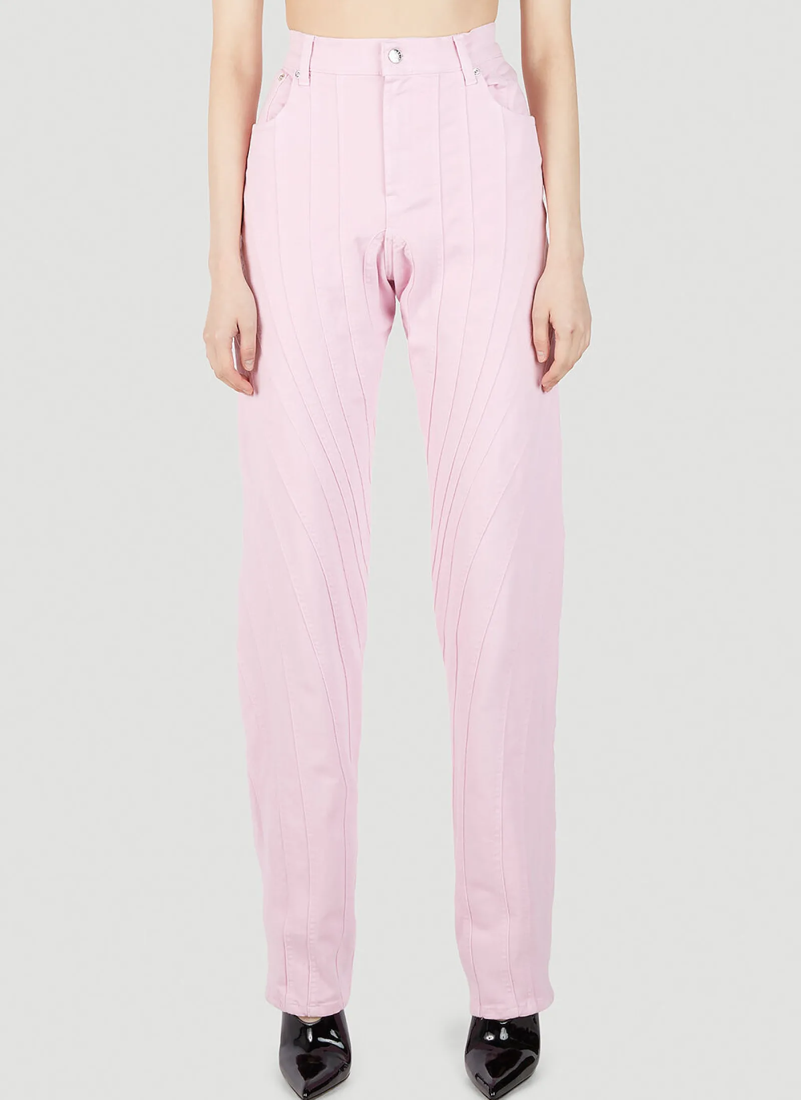 Structured Panel Jeans>Mugler Best