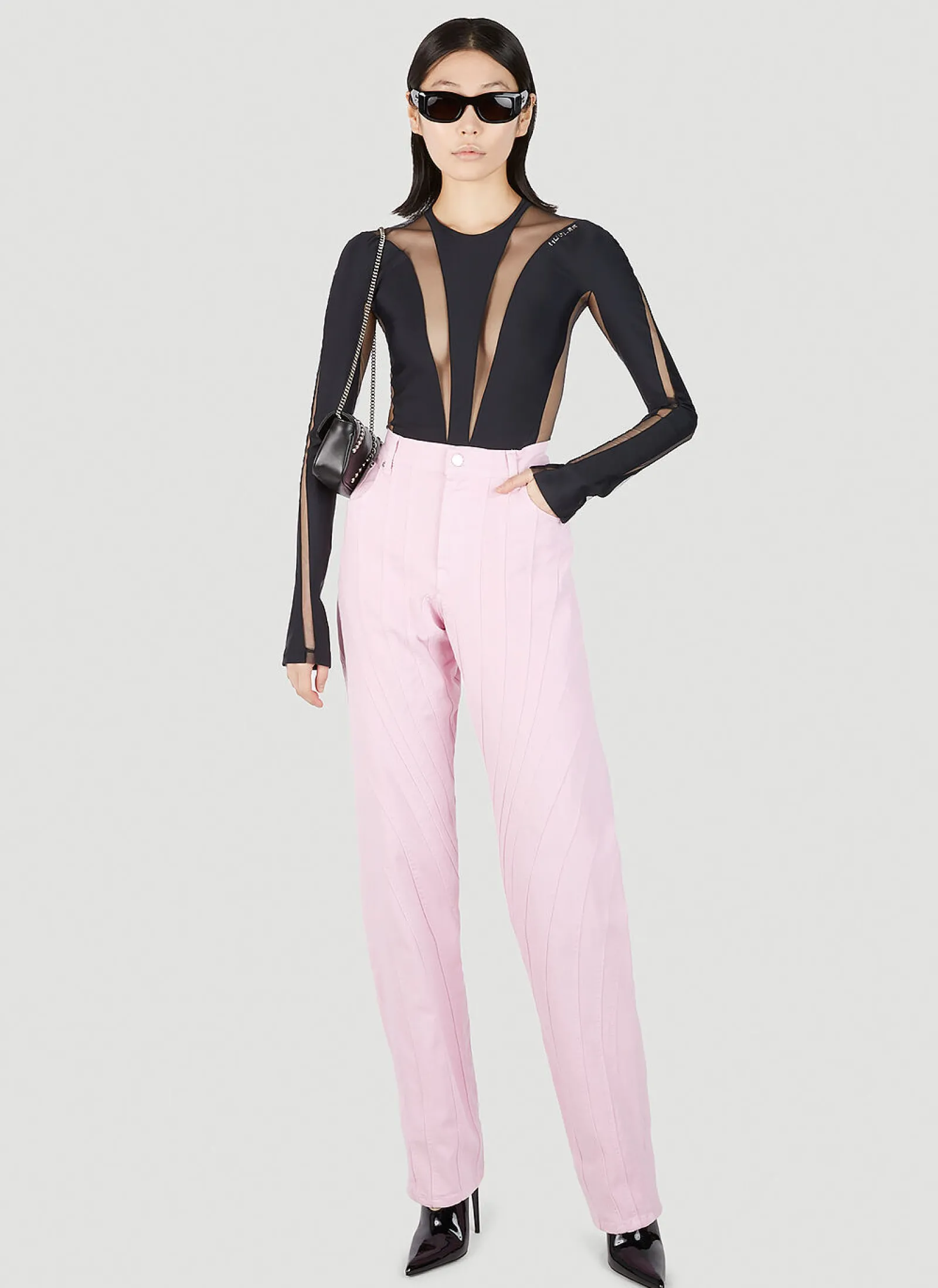 Structured Panel Jeans>Mugler Best