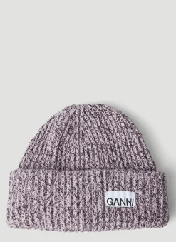 Men GANNI Hats^Structured Rib Beanie Hat