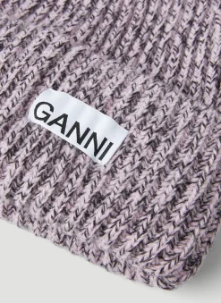 Men GANNI Hats^Structured Rib Beanie Hat