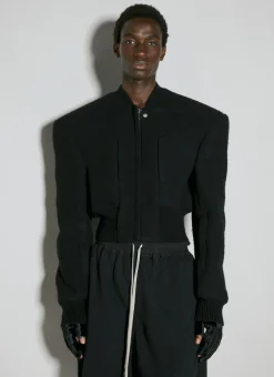 Men Rick Owens Jackets^Structured Wool Bomber Jacket