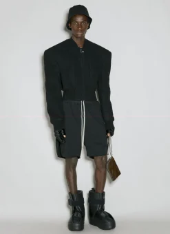 Men Rick Owens Jackets^Structured Wool Bomber Jacket