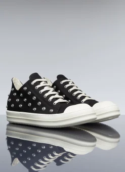 Men Rick Owens DRKSHDW Sneakers^Stud Denim Low Top Sneakers