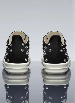 Men Rick Owens DRKSHDW Sneakers^Stud Denim Low Top Sneakers