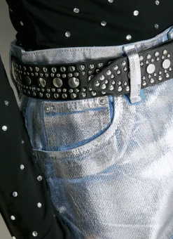 Men Paco Rabanne Belts^Stud Embellished Belt
