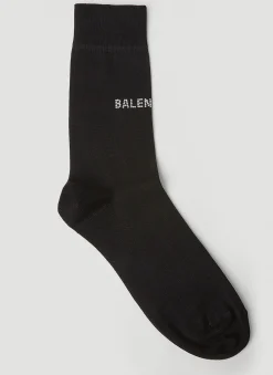 Men Balenciaga Socks^Stud Logo Socks